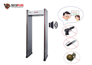 IR 온도 검출 시스템을 가진 50/60HZ 안전 문틀 금속 탐지기